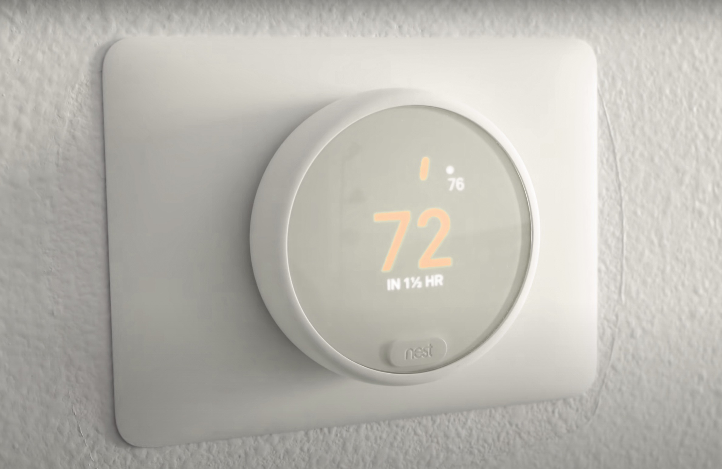 Google Nest Thermostat Installed